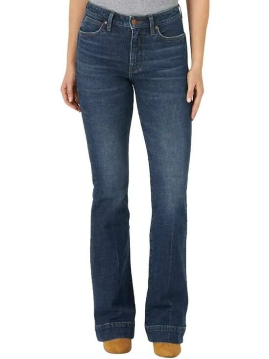 Wrangler Denim - Wrangler Women's Size 16/34 High-Rise Bootcut Jeans Light Blue Stretch Denim,NWT